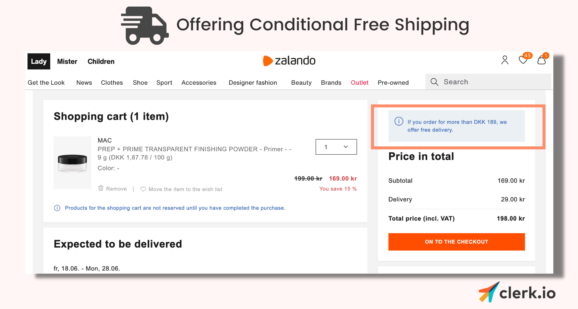 zalando free shipping
